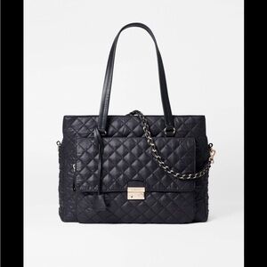 MZ Wallace Black Crosby lock tote
